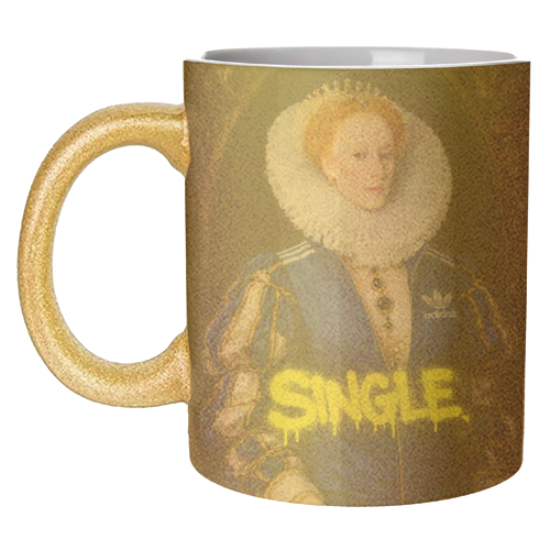 Royal rebels - Queen Elizabeth 1 - unique mug by Sammy Bird