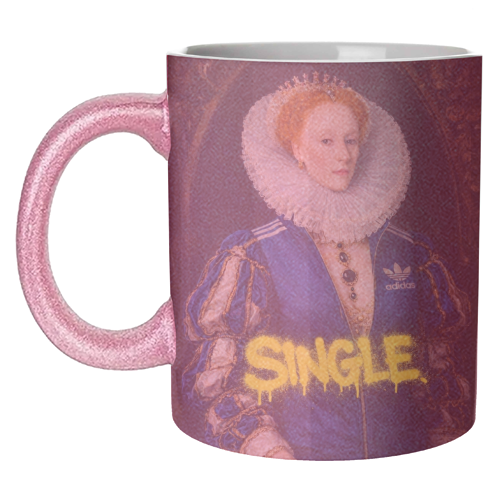 Royal rebels - Queen Elizabeth 1 - unique mug by Sammy Bird
