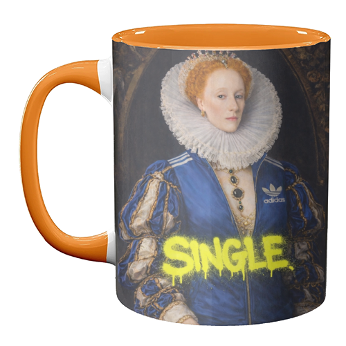 Royal rebels - Queen Elizabeth 1 - unique mug by Sammy Bird