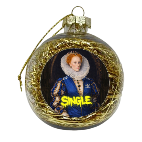 Royal rebels - Queen Elizabeth 1 - xmas bauble by Sammy Bird