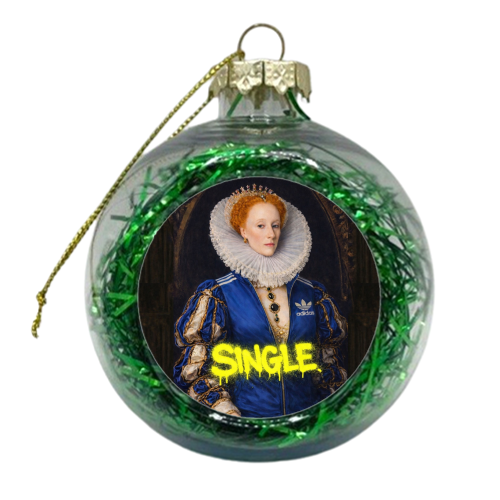 Royal rebels - Queen Elizabeth 1 - xmas bauble by Sammy Bird