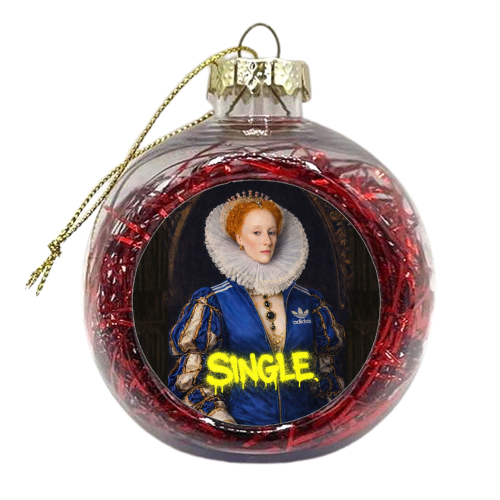 Royal rebels - Queen Elizabeth 1 - xmas bauble by Sammy Bird