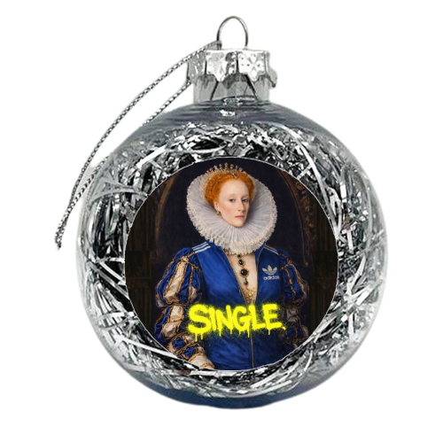 Royal rebels - Queen Elizabeth 1 - xmas bauble by Sammy Bird