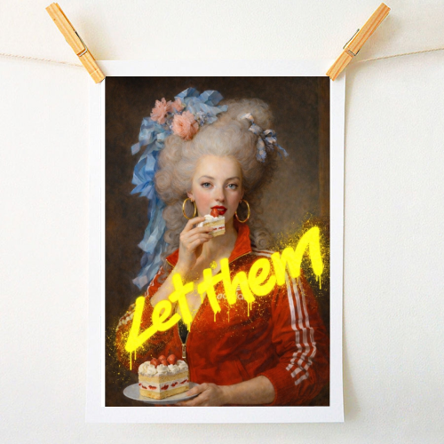 Royal rebels: Marie Antoinette - A1 - A4 art print by Sammy Bird