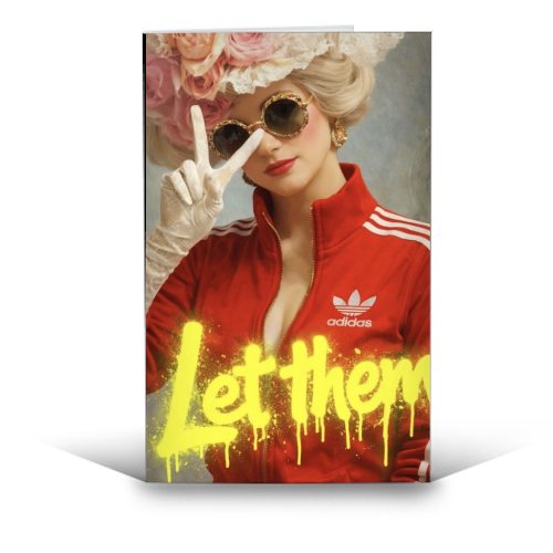 Royal rebels: Marie Antoinette - funny greeting card by Sammy Bird