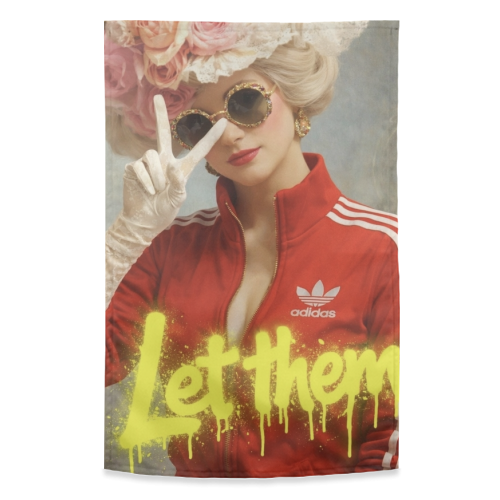 Royal rebels: Marie Antoinette - funny tea towel by Sammy Bird