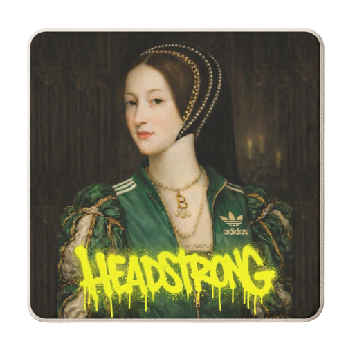 Rebel royals : Anne Boleyn - personalised beer coaster by Sammy Bird