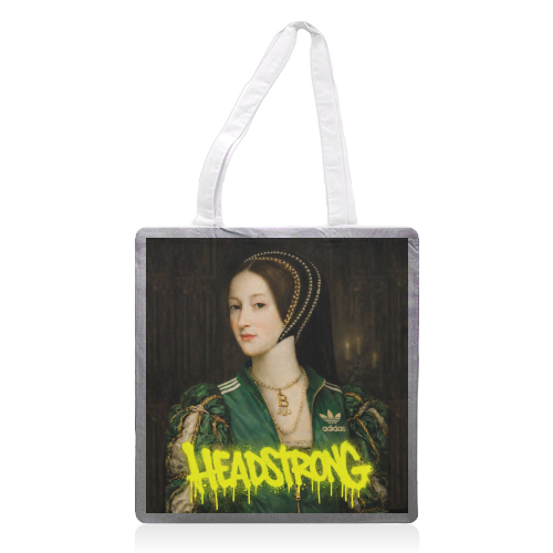 Rebel royals : Anne Boleyn - printed canvas tote bag by Sammy Bird