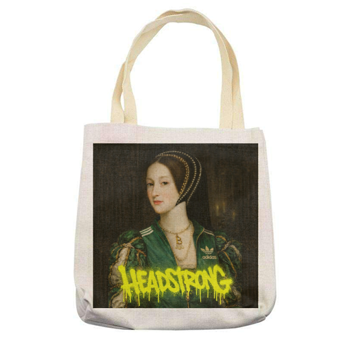 Rebel royals : Anne Boleyn - printed canvas tote bag by Sammy Bird