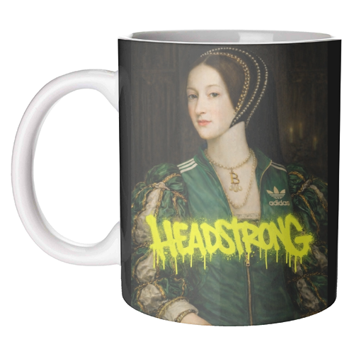 Rebel royals : Anne Boleyn - unique mug by Sammy Bird