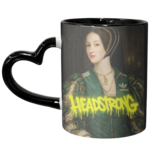 Rebel royals : Anne Boleyn - unique mug by Sammy Bird