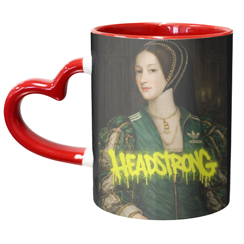 Rebel royals : Anne Boleyn - unique mug by Sammy Bird