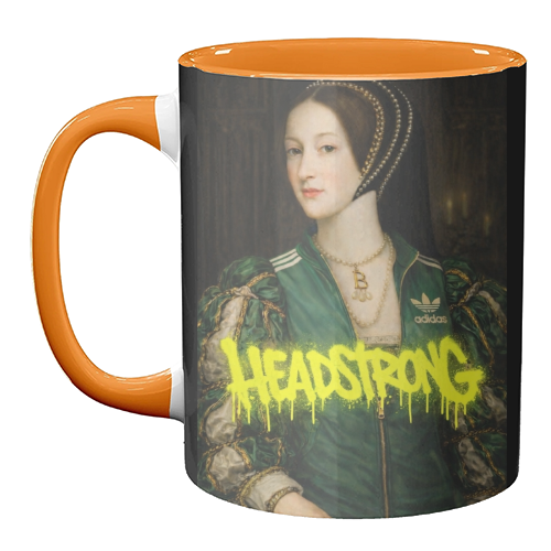 Rebel royals : Anne Boleyn - unique mug by Sammy Bird