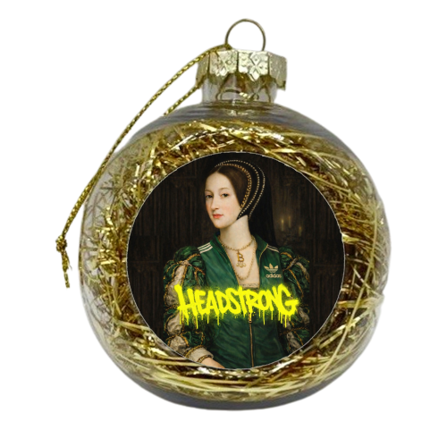 Rebel royals : Anne Boleyn - xmas bauble by Sammy Bird