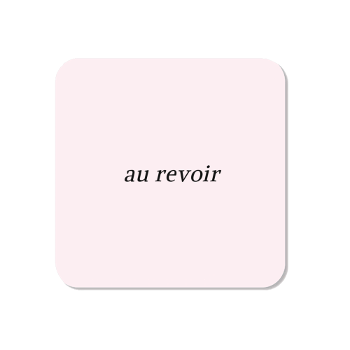 Au Revoir Minimal French Farewell Quote - Magnet by Sundiva Designs