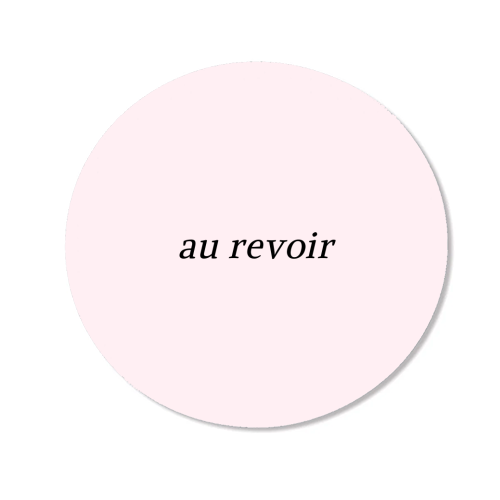 Au Revoir Minimal French Farewell Quote - Magnet by Sundiva Designs