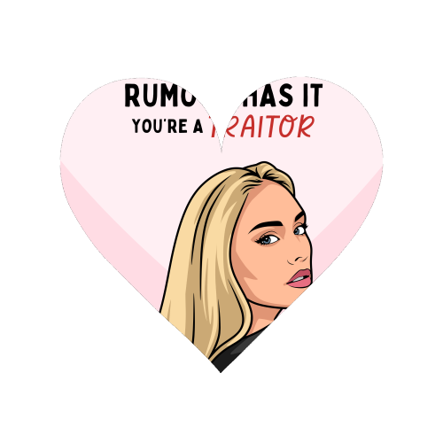 Rumour Has It You're A Traitor Funny Leaving Quote - Magnet by Sundiva Designs