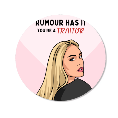 Rumour Has It You're A Traitor Funny Leaving Quote - Magnet by Sundiva Designs