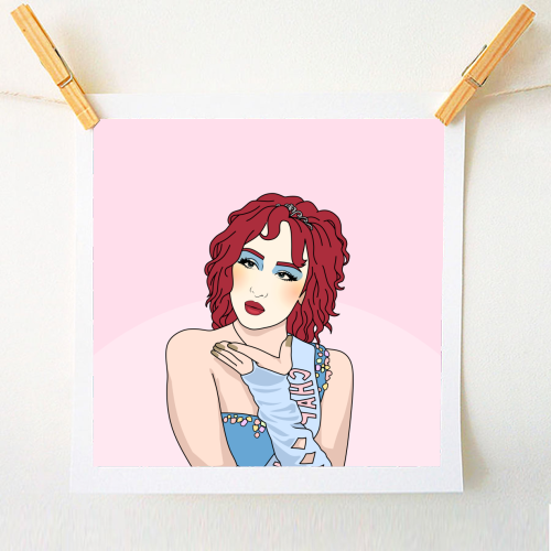 Another Year Older? Good Luck Babe! Funny Birthday Quote - A1 - A4 art print by Sundiva Designs