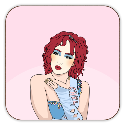 Another Year Older? Good Luck Babe! Funny Birthday Quote - personalised beer coaster by Sundiva Designs