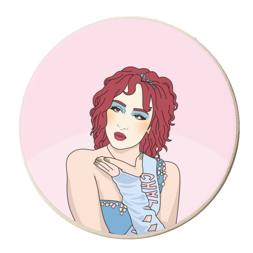 Another Year Older? Good Luck Babe! Funny Birthday Quote - personalised beer coaster by Sundiva Designs