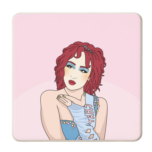 Another Year Older? Good Luck Babe! Funny Birthday Quote - personalised beer coaster by Sundiva Designs