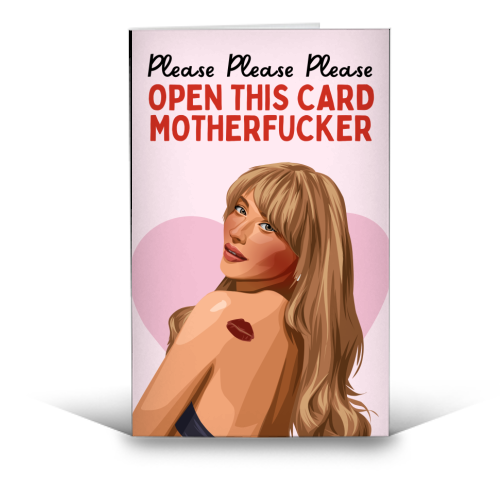 Please Please Please Open This Card Motherf*er - funny greeting card by Sundiva Designs