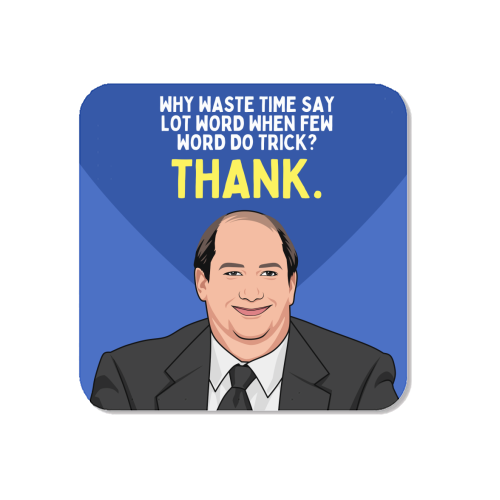 Few Word Do Trick Thank Funny Minimal Thank You - Magnet by Sundiva Designs