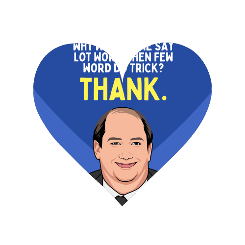 Few Word Do Trick Thank Funny Minimal Thank You - Magnet by Sundiva Designs