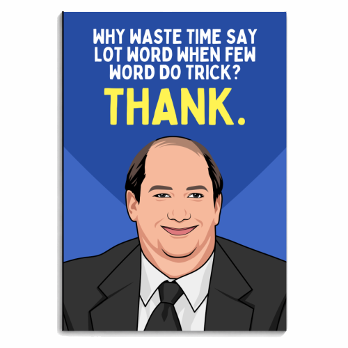 Few Word Do Trick Thank Funny Minimal Thank You - personalised A4, A5, A6 notebook by Sundiva Designs