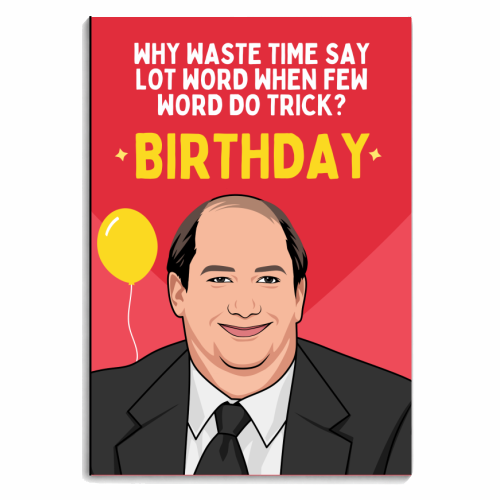 Few Word Do Trick Birthday Funny Minimal Quote - personalised A4, A5, A6 notebook by Sundiva Designs