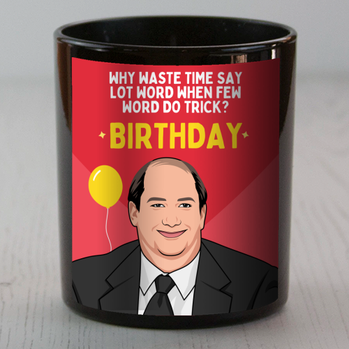 Few Word Do Trick Birthday Funny Minimal Quote - scented candle by Sundiva Designs