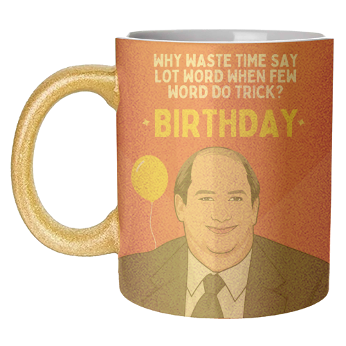 Few Word Do Trick Birthday Funny Minimal Quote - unique mug by Sundiva Designs