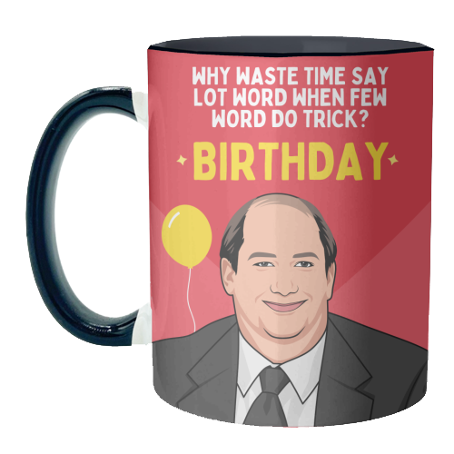 Few Word Do Trick Birthday Funny Minimal Quote - unique mug by Sundiva Designs