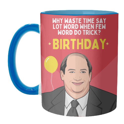 Few Word Do Trick Birthday Funny Minimal Quote - unique mug by Sundiva Designs
