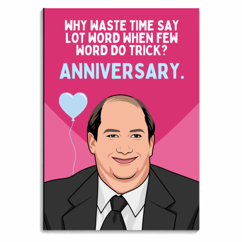 Few Word Do Trick Anniversary Funny Minimal Quote - personalised A4, A5, A6 notebook by Sundiva Designs