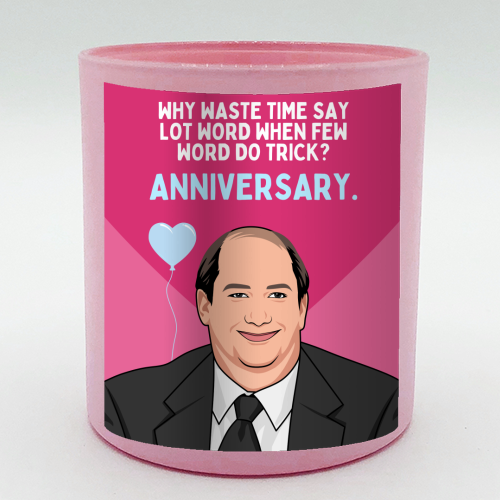 Few Word Do Trick Anniversary Funny Minimal Quote - scented candle by Sundiva Designs