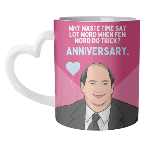 Few Word Do Trick Anniversary Funny Minimal Quote - unique mug by Sundiva Designs