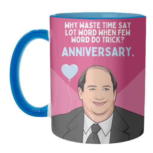 Few Word Do Trick Anniversary Funny Minimal Quote - unique mug by Sundiva Designs