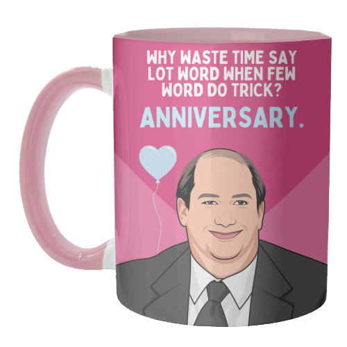 Few Word Do Trick Anniversary Funny Minimal Quote - unique mug by Sundiva Designs