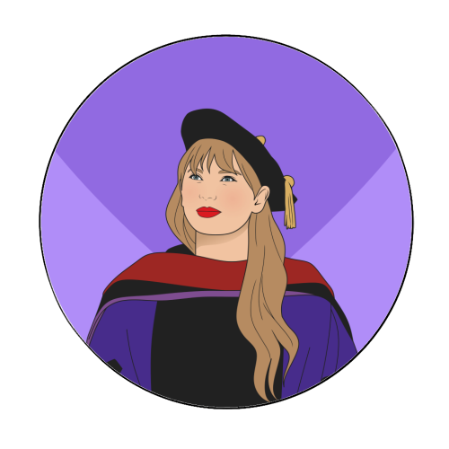 In Your Graduation Era Pop Inspired Quote - Circle Sticker by Sundiva Designs