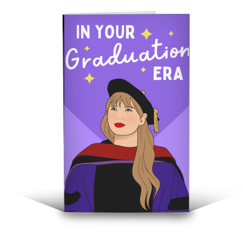 In Your Graduation Era Pop Inspired Quote - funny greeting card by Sundiva Designs