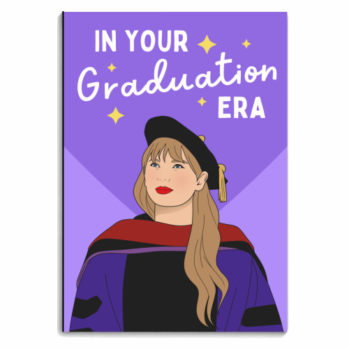 In Your Graduation Era Pop Inspired Quote - personalised A4, A5, A6 notebook by Sundiva Designs