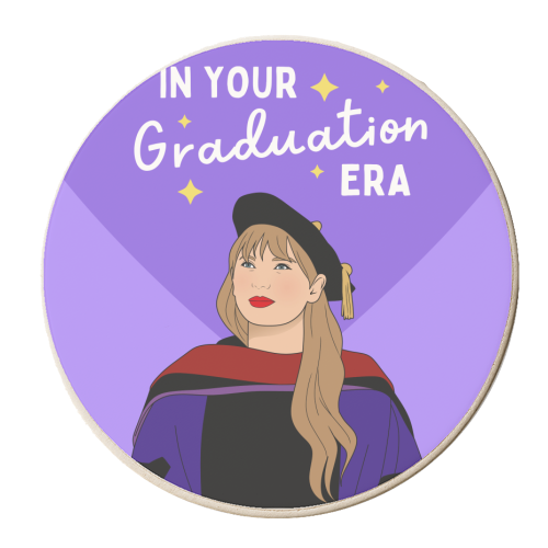 In Your Graduation Era Pop Inspired Quote - personalised beer coaster by Sundiva Designs