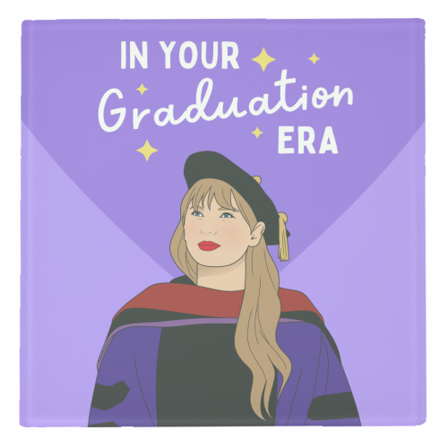 In Your Graduation Era Pop Inspired Quote - personalised beer coaster by Sundiva Designs