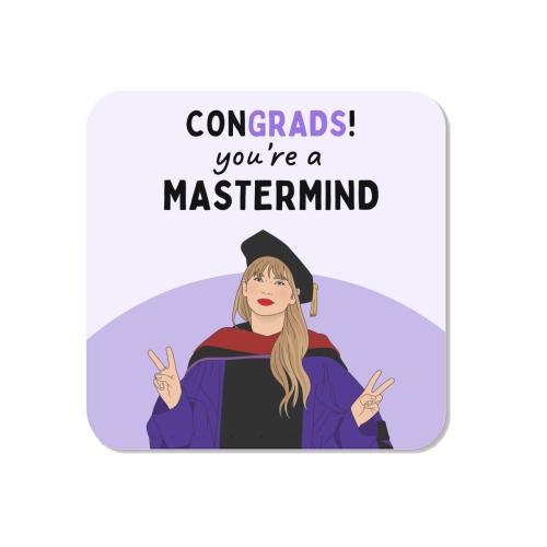 Congrads You're A Mastermind Funny Graduation Quote - Magnet by Sundiva Designs