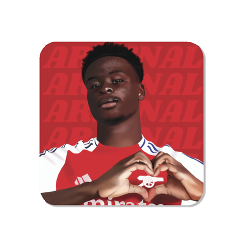 Arsenal Saka Red and White Emerates Gooners Giftware - Magnet by AbiGoLucky