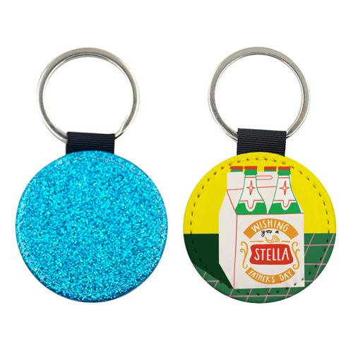 Funny Stella Beer Father's Day Giftware - keyring by AbiGoLucky