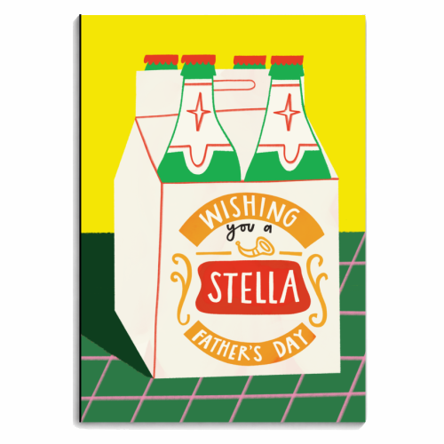 Funny Stella Beer Father's Day Giftware - personalised A4, A5, A6 notebook by AbiGoLucky
