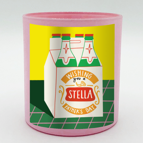 Funny Stella Beer Father's Day Giftware - scented candle by AbiGoLucky
